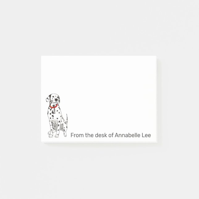 Dalmatian Personalize Post-it Notes (Front)
