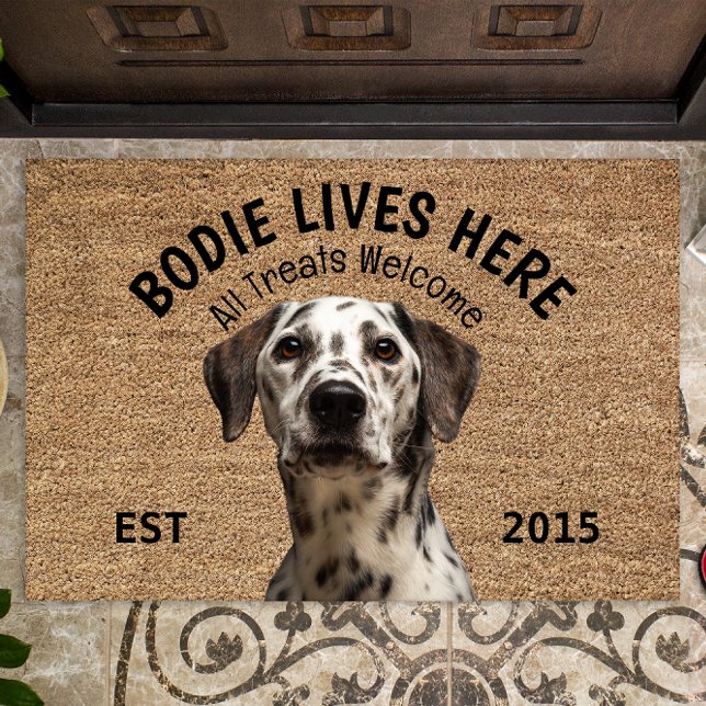 Dalmatian Personalized Dog Lover Doormat (Creator Uploaded)