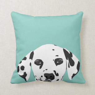 Dalmatian Pillow - mint - cute dog pillow