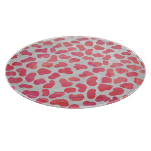Dalmatian Pink and White Print Cutting Board