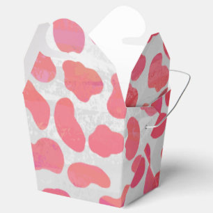 Dalmatian Pink and White Print Favor Box