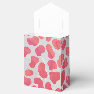 Dalmatian Pink and White Print Favor Box