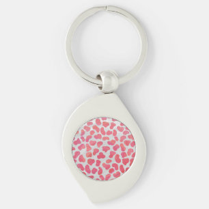 Dalmatian Pink and White Print Keychain