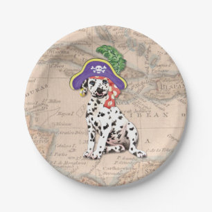 Dalmatian Pirate Paper Plate
