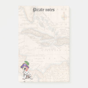 Dalmatian Pirate Post-it Notes