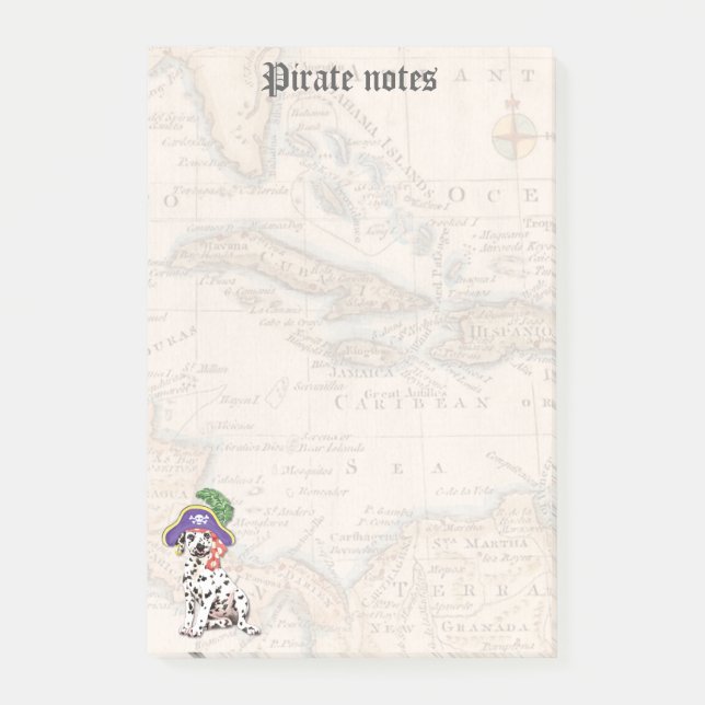 Dalmatian Pirate Post-it Notes (Front)