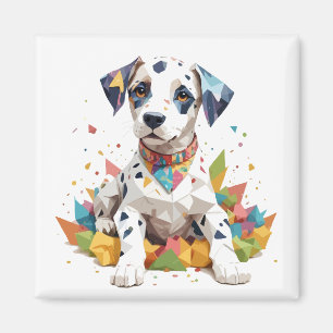 Dalmatian Playful Adorable Fun Animal Colourful Pe Magnet