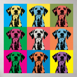 Dalmatian Pop-Art Canvas Print
