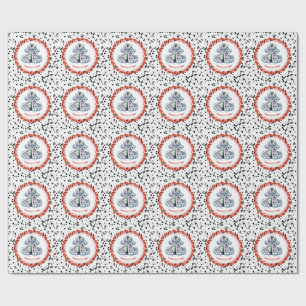 Dalmatian Print Birthday   Black and White party Wrapping Paper