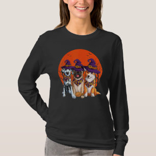 Dalmatian Pug Corgi Witch Lazy Diy Halloween Costu T-Shirt