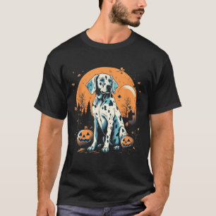 Dalmatian Pumpkin Halloween Costume Dog Puppy Men T-Shirt