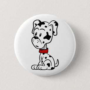 Dalmatian Puppy 2 Inch Round Button