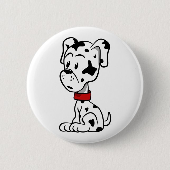 Dalmatian Puppy 2 Inch Round Button (Front)