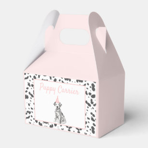 Dalmatian puppy adoption Birthday party carrier Favor Box
