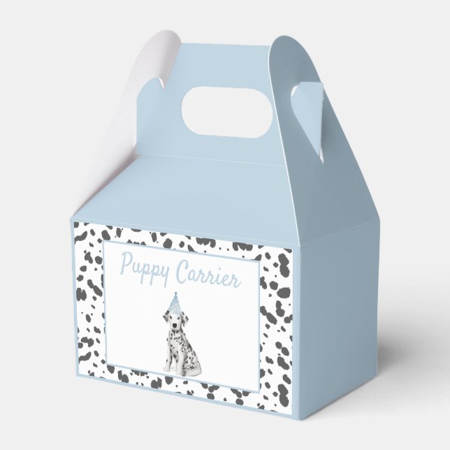 Dalmatian puppy adoption Birthday party carrier Favor Box (Front Side)