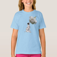 Dalmatian Puppy And White Rose Animal