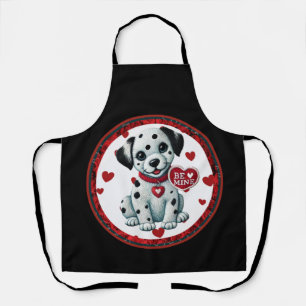 Dalmatian Puppy Apron – Be Mine Valentine