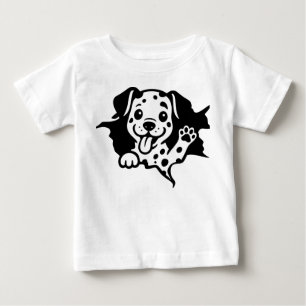 Dalmatian, Puppy, Cartoon Baby T-Shirt