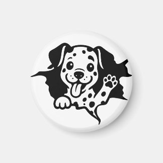 Dalmatian, Puppy, Cartoon Magnet