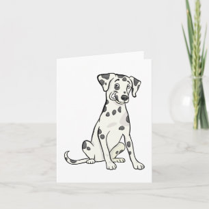 Dalmatian Puppy Dog Hello Thank You Love, Sorry Card