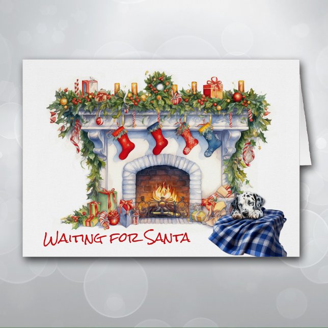 Dalmatian Puppy Fireplace Wait for Santa (Creator Uploaded)