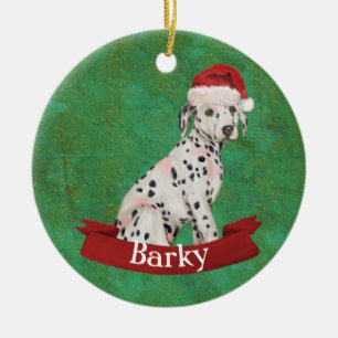 Dalmatian Puppy First Christmas Ceramic Ornament