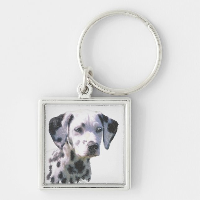 Dalmatian Puppy Keychain (Front)
