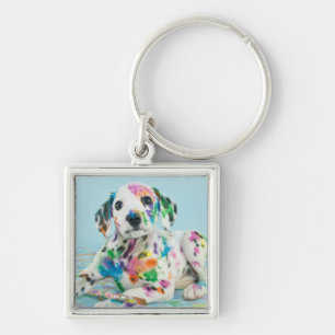 Dalmatian Puppy Keychain
