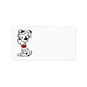 Dalmatian Puppy Label