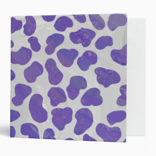 Dalmatian Purple and White Print Binder