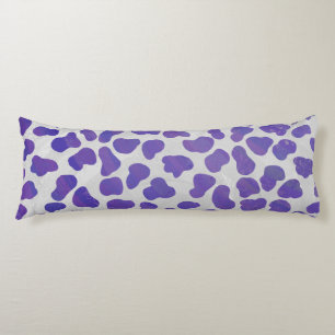 Dalmatian Purple and White Print Body Pillow