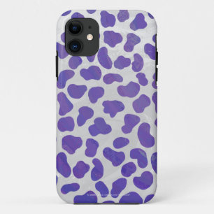 Dalmatian Purple and White Print iPhone 11 Case