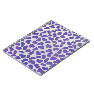 Dalmatian Purple and White Print Notebook