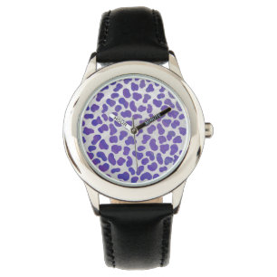 Dalmatian Purple and White Print Watch