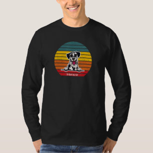 Dalmatian Retro Vintage Colourful Sunset Puppy Dog T-Shirt