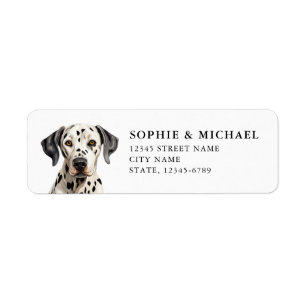 Dalmatian Return Address Label