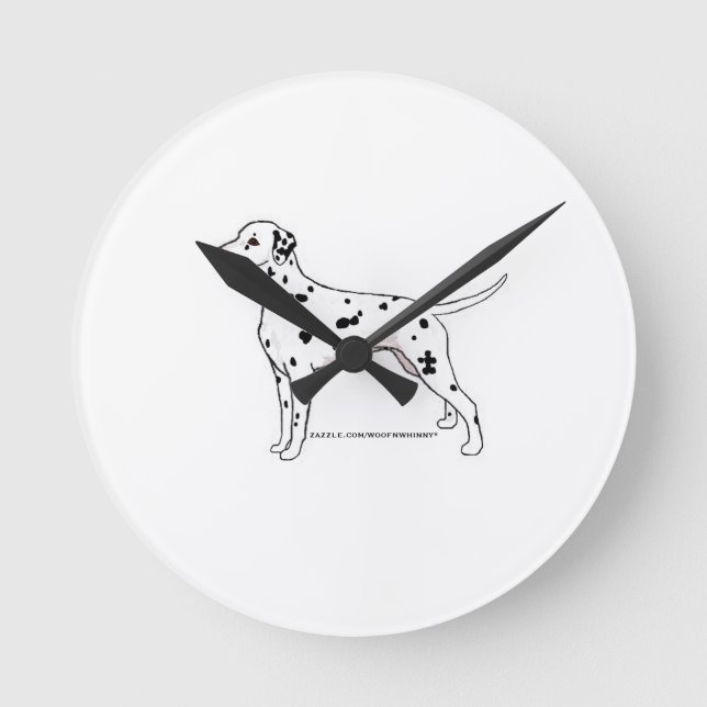 Dalmatian Round Clock (Front)
