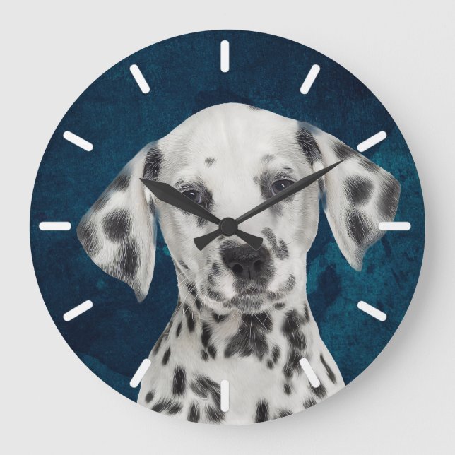 Dalmatian Round Wall Clock (Front)