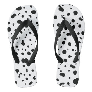 Dalmatian spot pressure flip flops