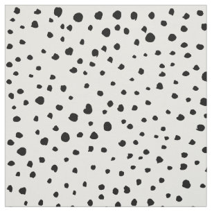 Dalmatian Spots, Dalmatian Dots, Black and White Fabric
