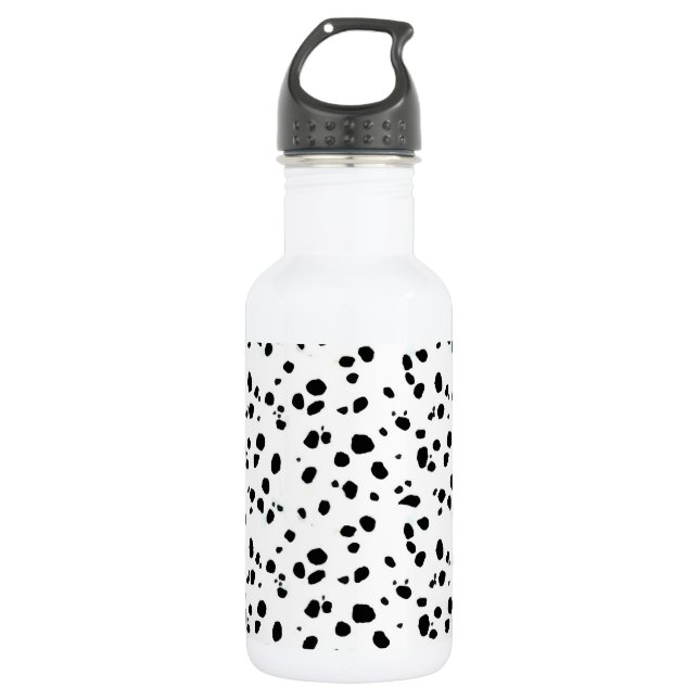 Dalmatian Spots, Dalmatian Print, Dalmatian Fur 532 Ml Water Bottle (Front)