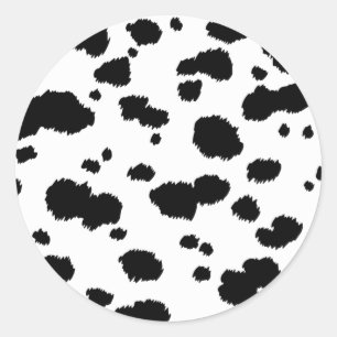 Dalmatian Spots Pattern Dog Dalmation Spot Dots Classic Round Sticker