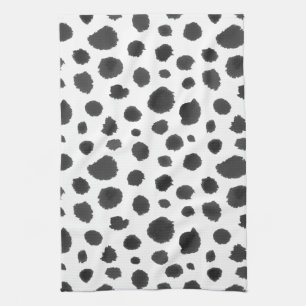 Dalmatian Spots Pattern Kitchen Towel