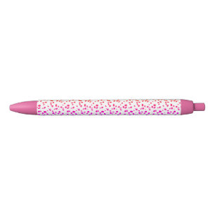 Dalmatian Spots Print Pattern Pink Blue Ink Pen