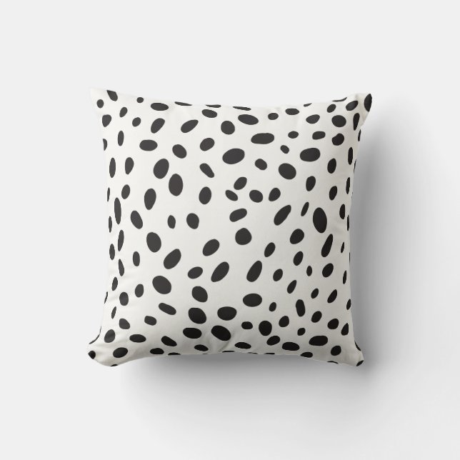 Dalmatian Spots Throw Pillow (Front)