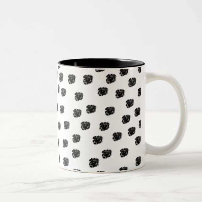Dalmatian Spots Two-Tone Coffee Mug (Right)