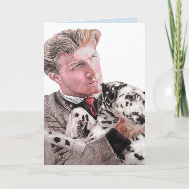 Dalmatian Spotty Dog Cute dogs Blank Card (Front)