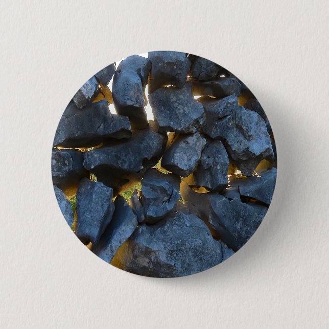 Dalmatian Stone Wall Texture 2 Inch Round Button (Front)