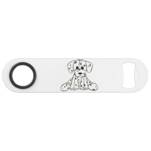 Dalmatian stuffed dog drawing outline simple black bar key