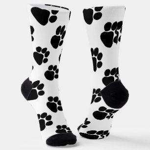 Dalmatian Style Dog Paws Fun Birthday Gift Socks